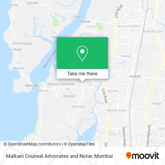 Malkani Counsel Advocates and Notar map