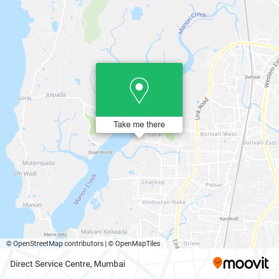 Direct Service Centre map