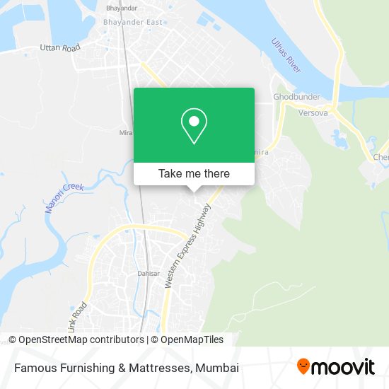 Famous Furnishing & Mattresses map