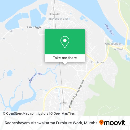 Radheshayam Vishwakarma Furniture Work map