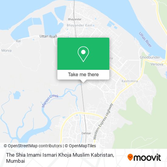 The Shia Imami Ismari Khoja Muslim Kabristan map