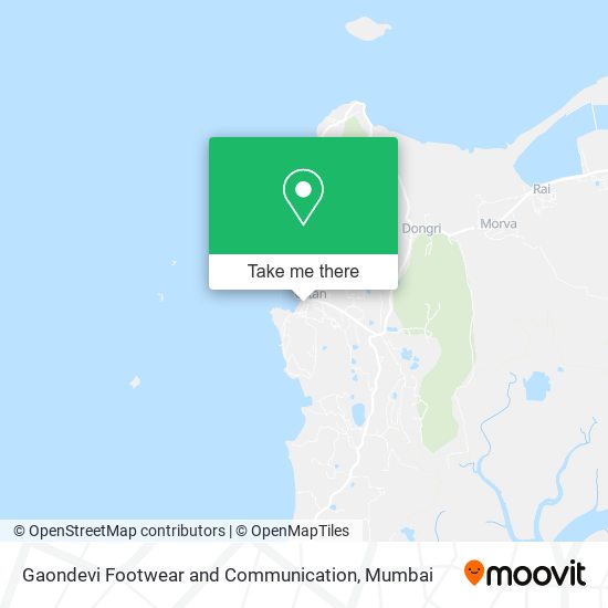 Gaondevi Footwear and Communication map
