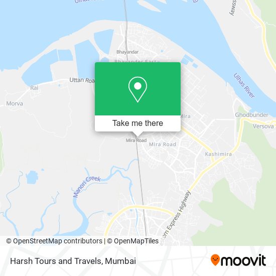 Harsh Tours and Travels map