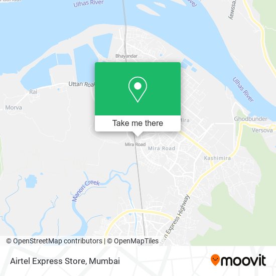 Airtel Express Store map