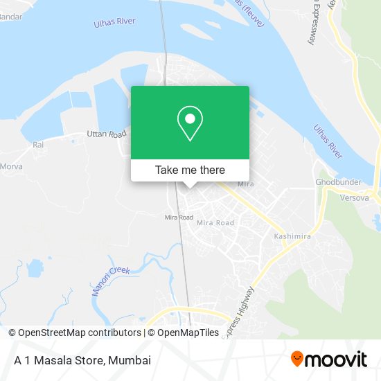 A 1 Masala Store map