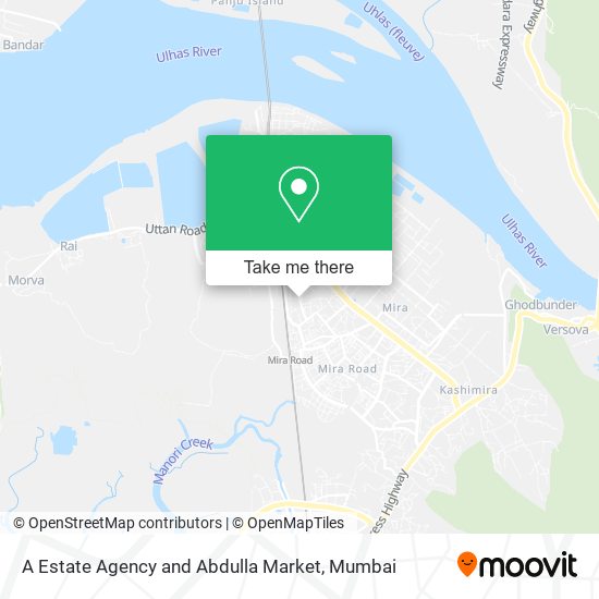 A Estate Agency and Abdulla Market map