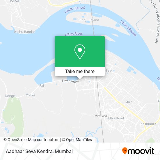 Aadhaar Seva Kendra map