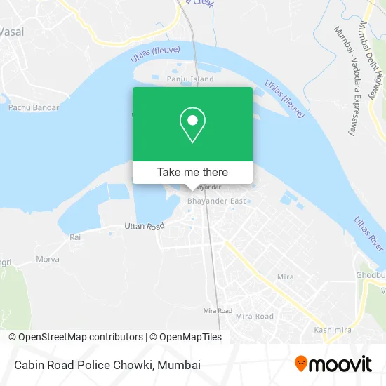 Cabin Road Police Chowki map