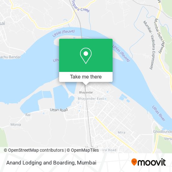 Anand Lodging and Boarding map