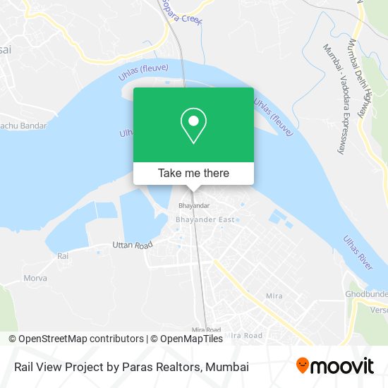 Rail View Project by Paras Realtors map