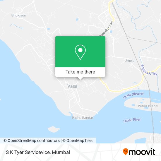 S K Tyer Servicevice map