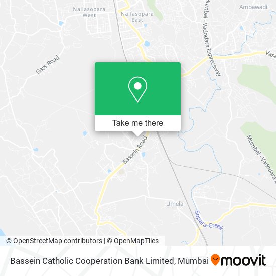 Bassein Catholic Cooperation Bank Limited map
