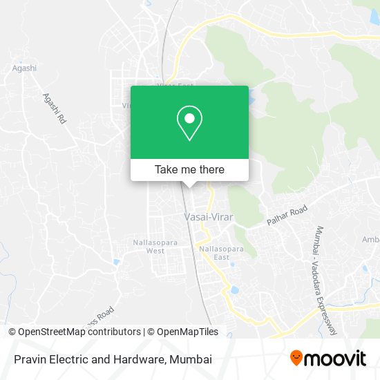 Pravin Electric and Hardware map