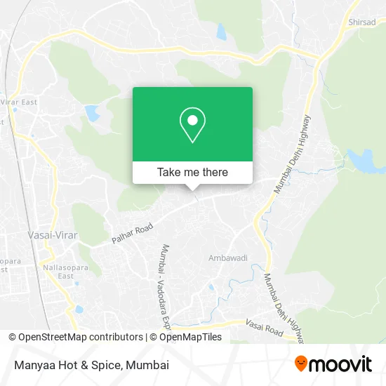 Manyaa Hot & Spice map