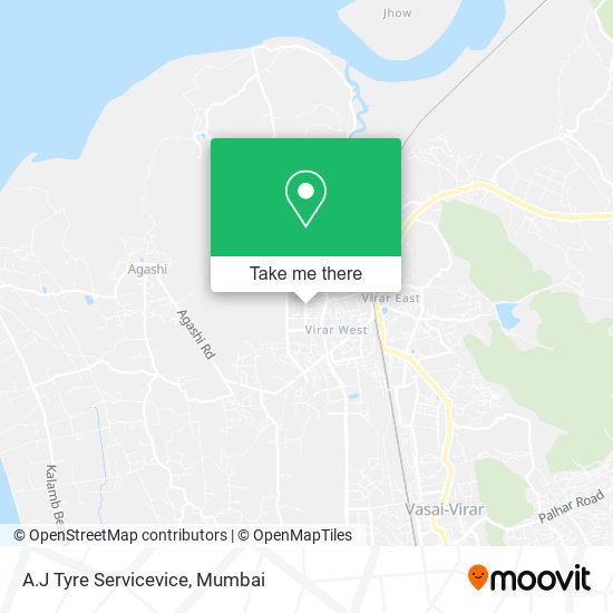 A.J Tyre Servicevice map