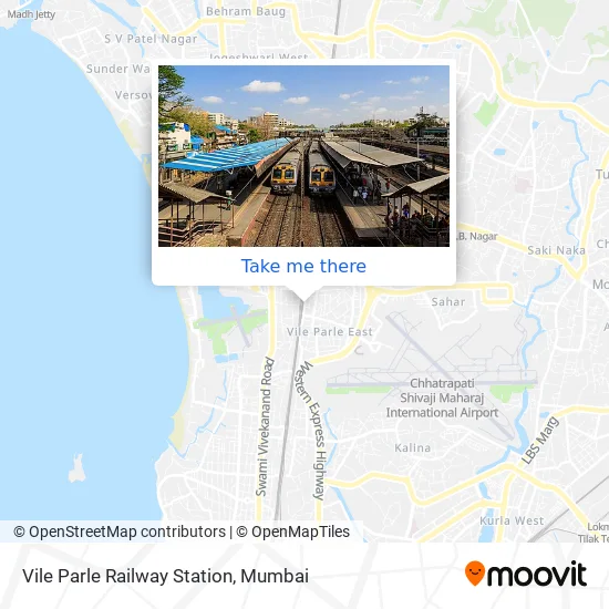 Vile Parle Railway Station map