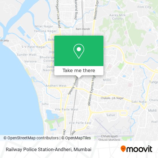 Railway Police Station-Andheri map