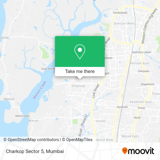 Charkop Sector 5 map