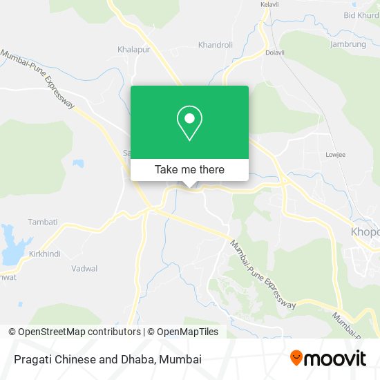 Pragati Chinese and Dhaba map