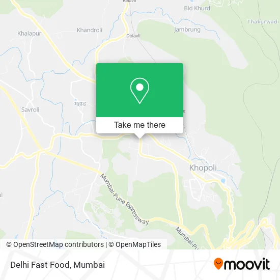 Delhi Fast Food map
