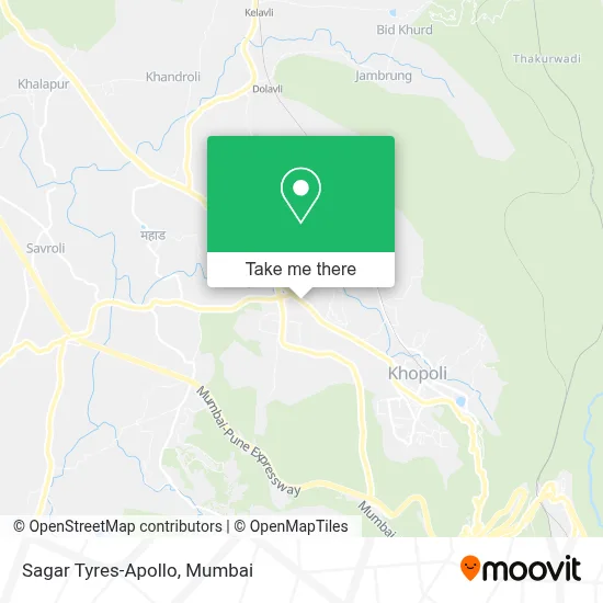 Sagar Tyres-Apollo map