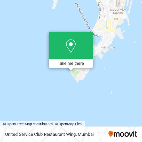 United Service Club Restaurant Wing map