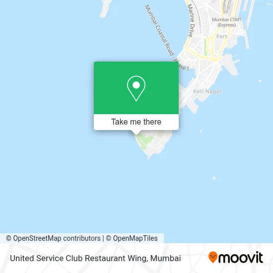 United Service Club Restaurant Wing map
