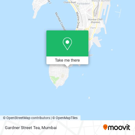 Gardner Street Tea map