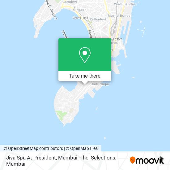 Jiva Spa At President, Mumbai - Ihcl Selections map