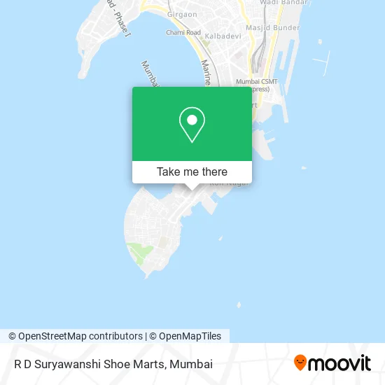 R D Suryawanshi Shoe Marts map