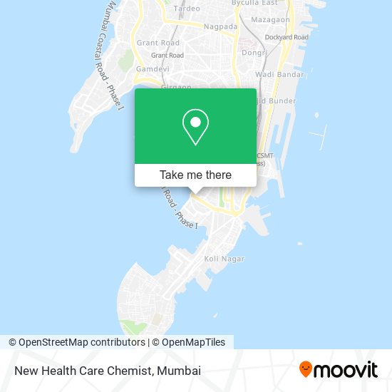 New Health Care Chemist map