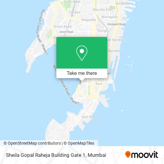 Sheila Gopal Raheja Building Gate 1 map