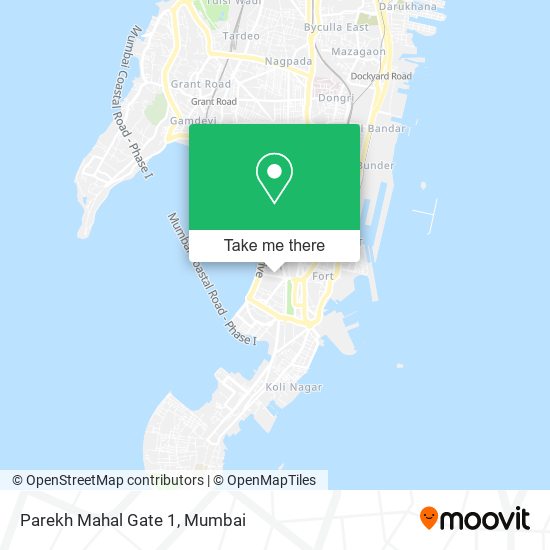 Parekh Mahal Gate 1 map