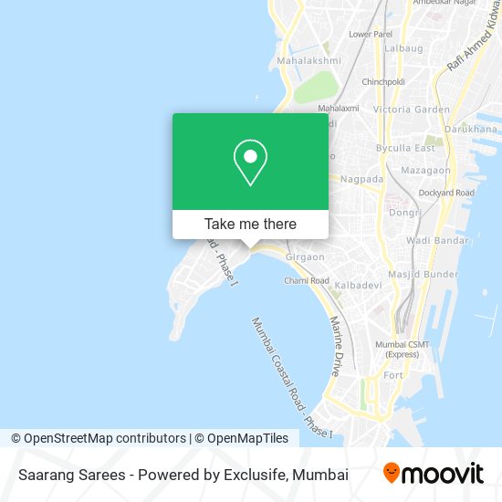 Saarang Sarees - Powered by Exclusife map