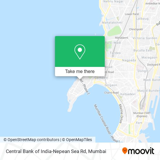 Central Bank of India-Nepean Sea Rd map