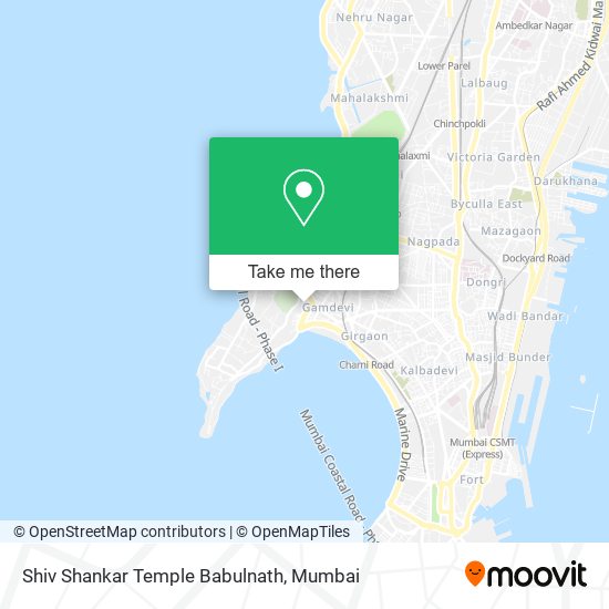 Shiv Shankar Temple Babulnath map