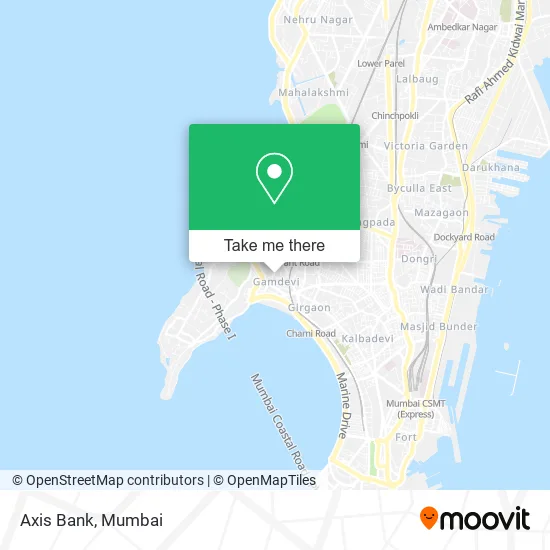 Axis Bank map