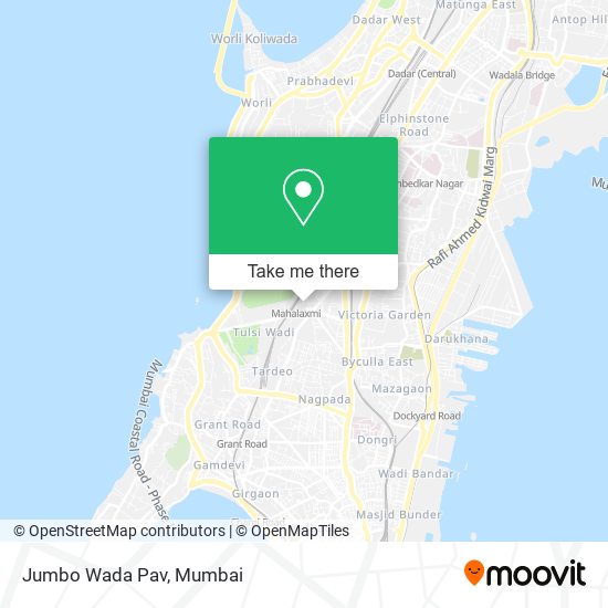 Jumbo Wada Pav map