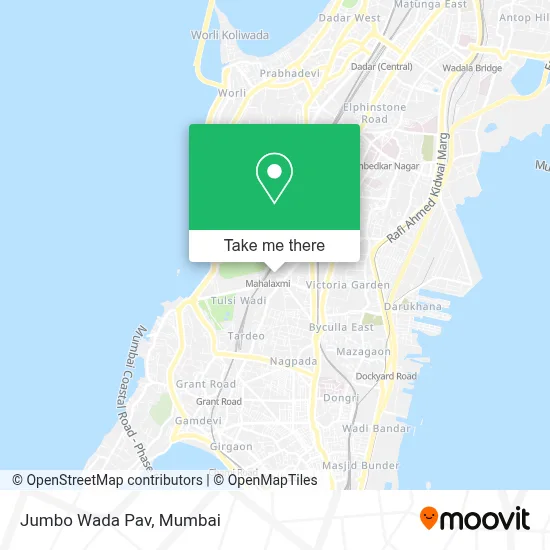 Jumbo Wada Pav map