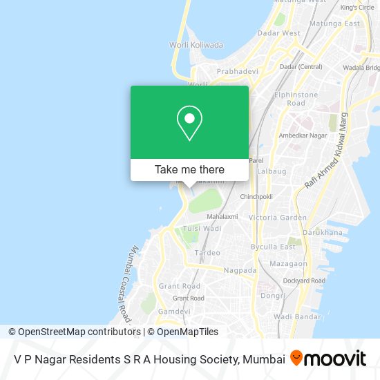 V P Nagar Residents S R A Housing Society map
