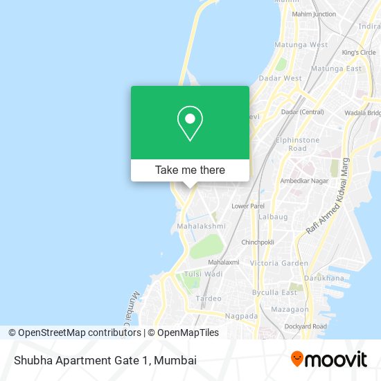 Shubha Apartment Gate 1 map