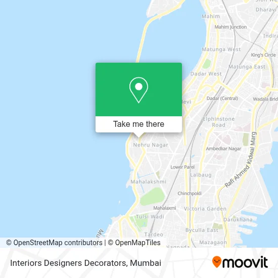 Interiors Designers Decorators map