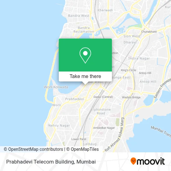 Prabhadevi Telecom Building map