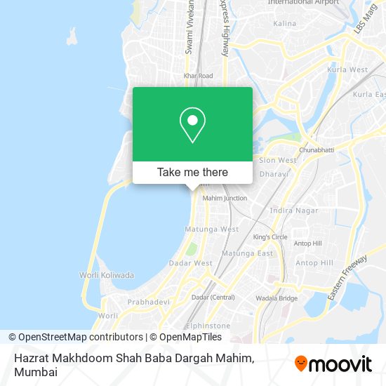 Hazrat Makhdoom Shah Baba Dargah Mahim map