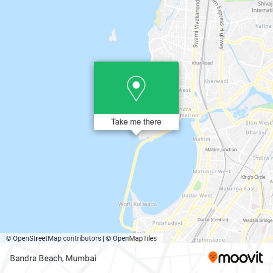 Bandra Beach map