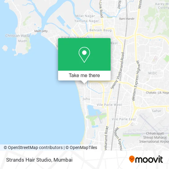 Strands Hair Studio map