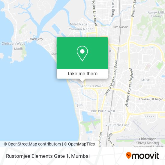 Rustomjee Elements Gate 1 map