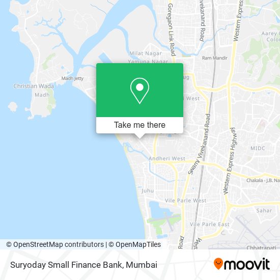 Suryoday Small Finance Bank map