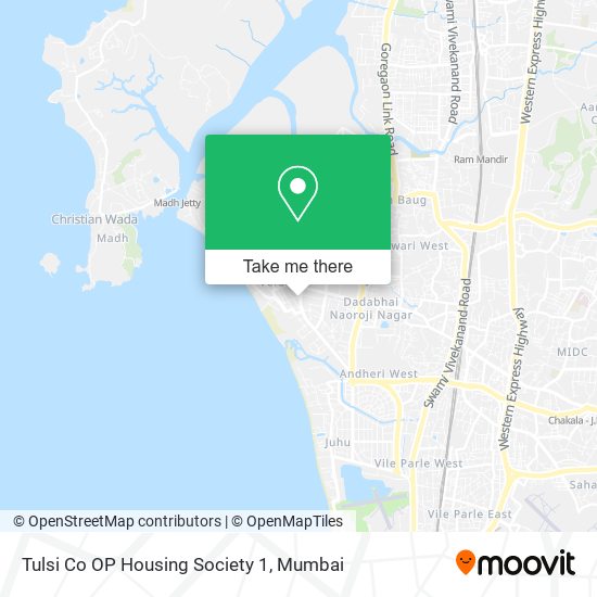 Tulsi Co OP Housing Society 1 map