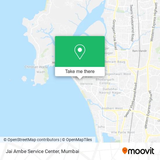 Jai Ambe Service Center map